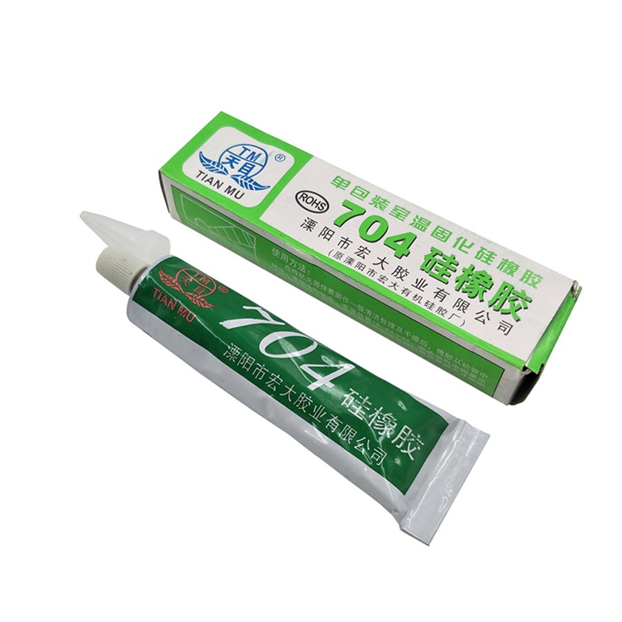 High Temperature Glue, Silicone Rubber, Water Resistant, Thermal Conductive, Static, 45g 704