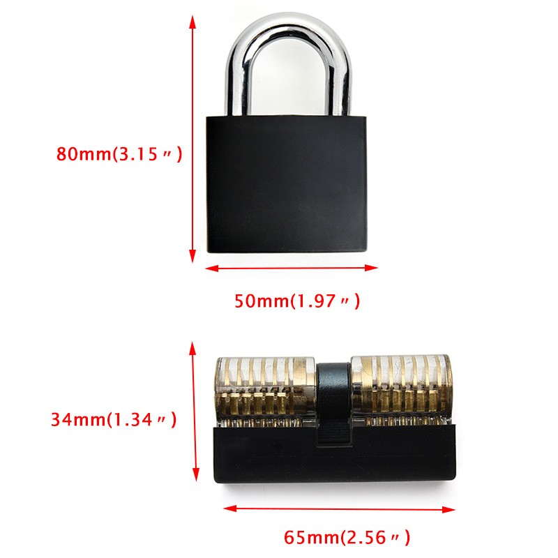 3 in 1 padlock set, 3 in 1 padlock set, clear tool set, clear locks with tool for removing broken keys, tool kit for removing hooks