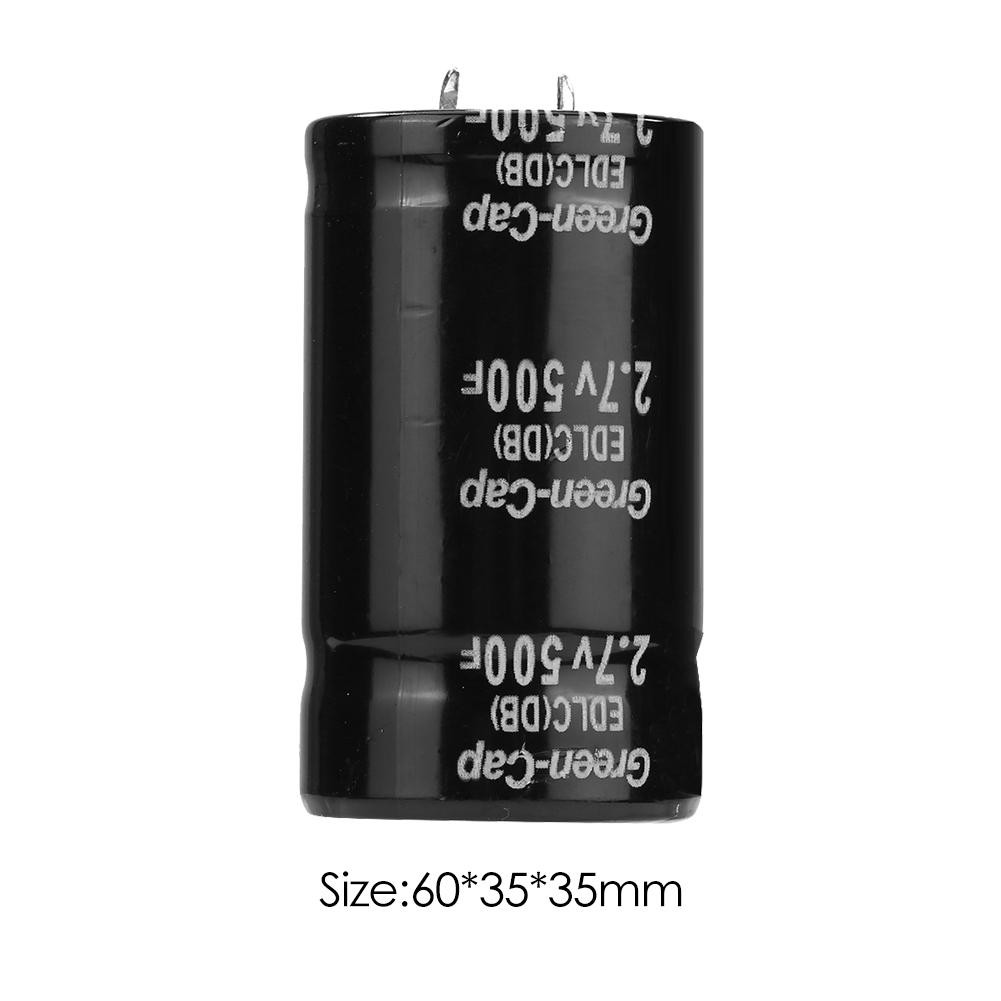 2.7V 500F 35x60mm Super Farad Capacitor Wide Scope of Metal Application Electrolytic Capacitor for Automotive Circuit