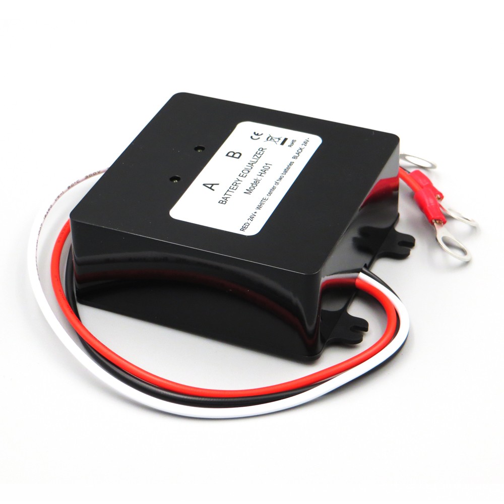 Battery Tie Two Pieces 12V Gel Flood AGM Lead Acid Batteries HA01 Voltage Balancer Lead Acid Battery Charger Regulator