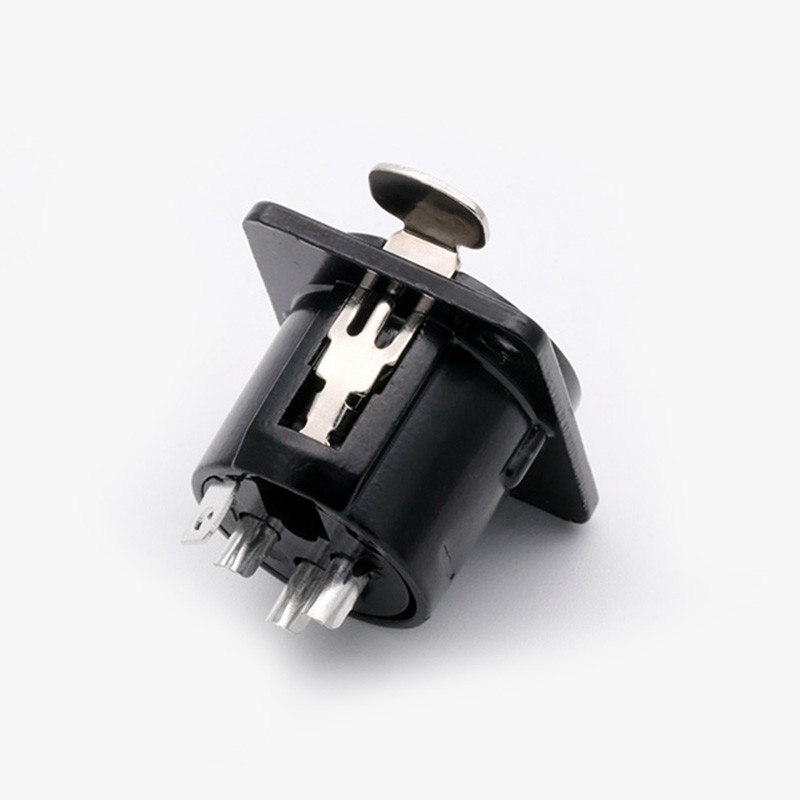 10pcs 3/4/5 Pins XLR Male Plug Female Socket Connector, Panel Mount, Zinc Alloy Shell Brass Connections, Silver and Black Housing