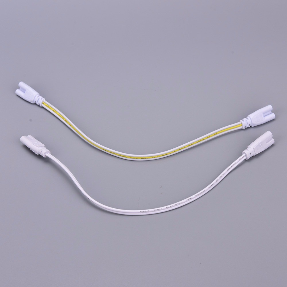 1pcs LED Tube Connector 3Pin/2Pin Double End Wire Cable 30cm Two Phase Three Phase T4 T5 T8 Lighting Lamp Connect Wholesale