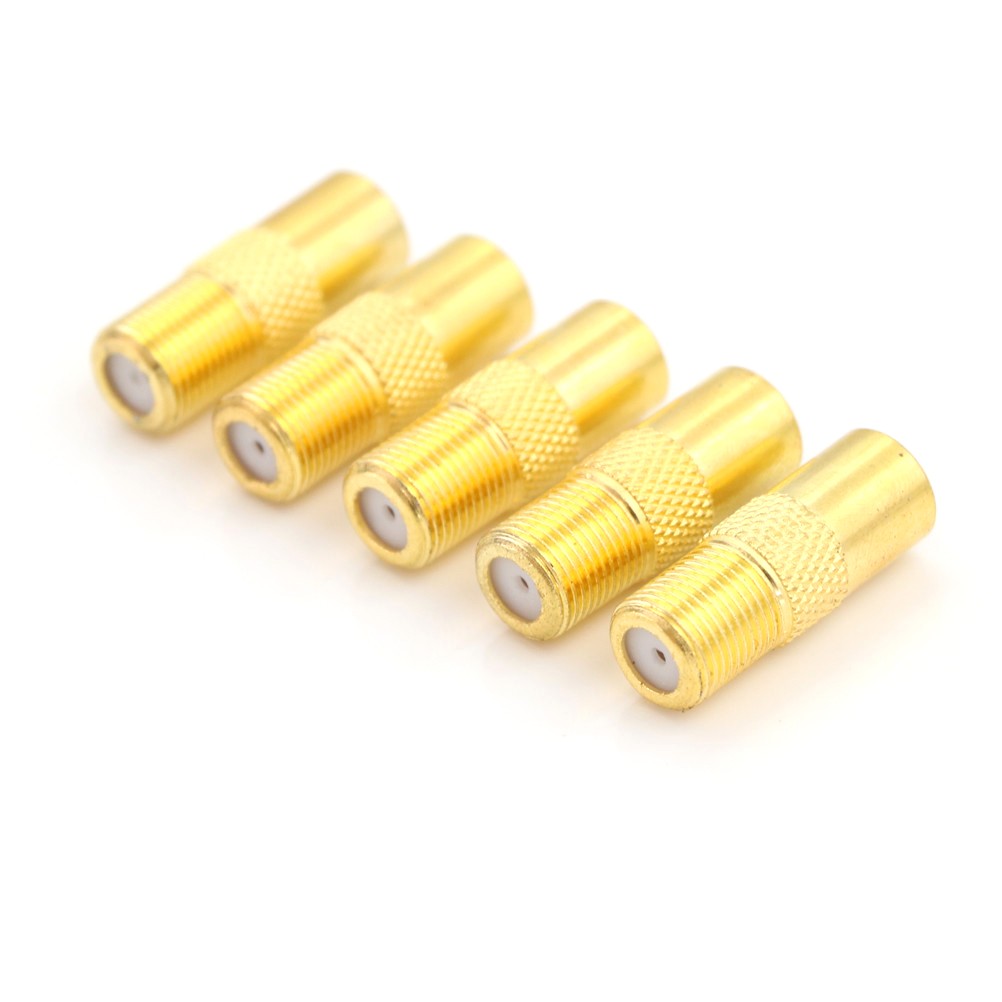 5pcs/lot Coaxial Coax RF Adapter TV Connectors PAL Plug Male to Female M/F Electrolytic Capacitors Wholesale