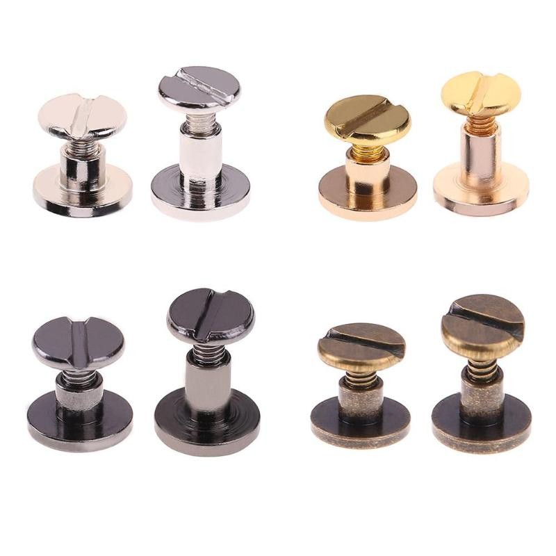 20pcs Nail Rivets for Leather Craft Belt Purse Solid Brass Nail Rivets Cloth Rivets Button Decoration Nail DIY Scrapbook