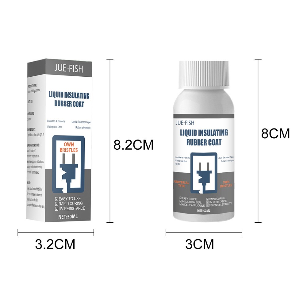 السائل العزل شريط كهربائي أنبوب لصق سريع المطاط ثابت الجافة العازلة ختم الغراء مقاوم للماء الأشعة فوق البنفسجية الحماية
