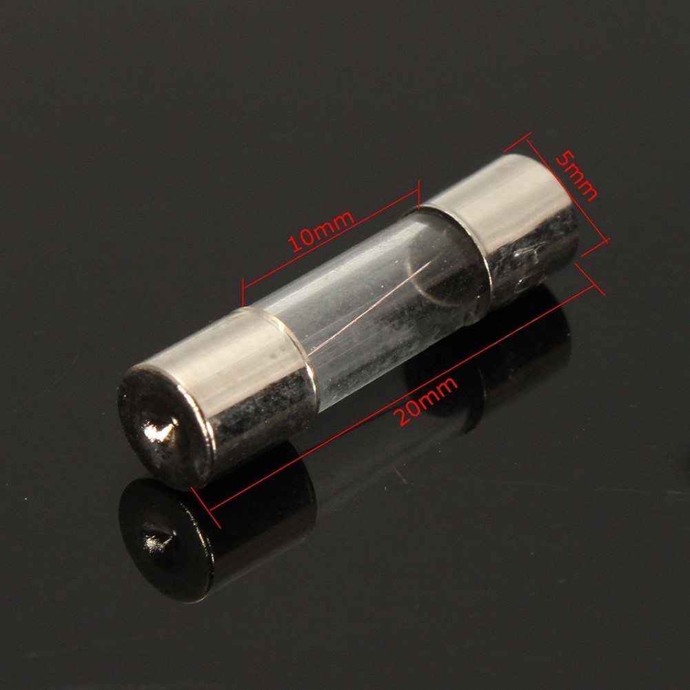 100pcs DIY Fast Replacement With Box Portable Quick Blow Accessories Durable 5x20mm Glass Tube Assorted Fuse