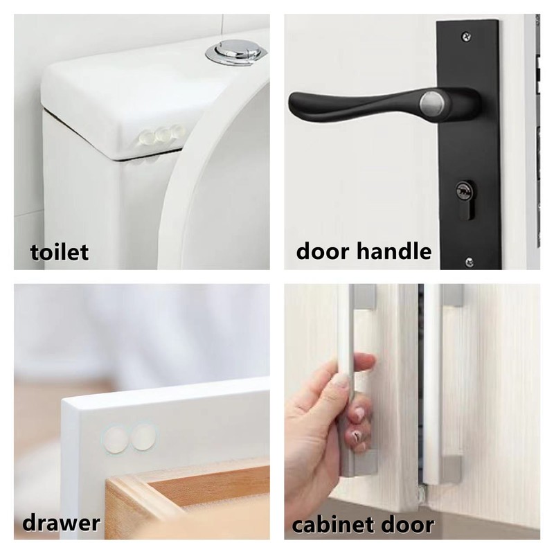 Toilet Protector Pad Drawer Pad Door Pad 8x2.5mm Self Adhesive Rubber Damper Cabinet Insulation Silicone Furniture Fenders