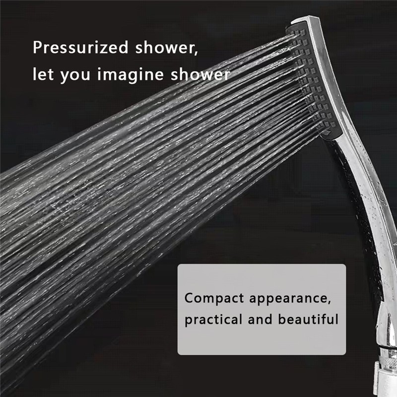 High Pressure Shower Head Booster Rain Bath Shower Spray Nozzle Handheld Spray Bathroom Accessories