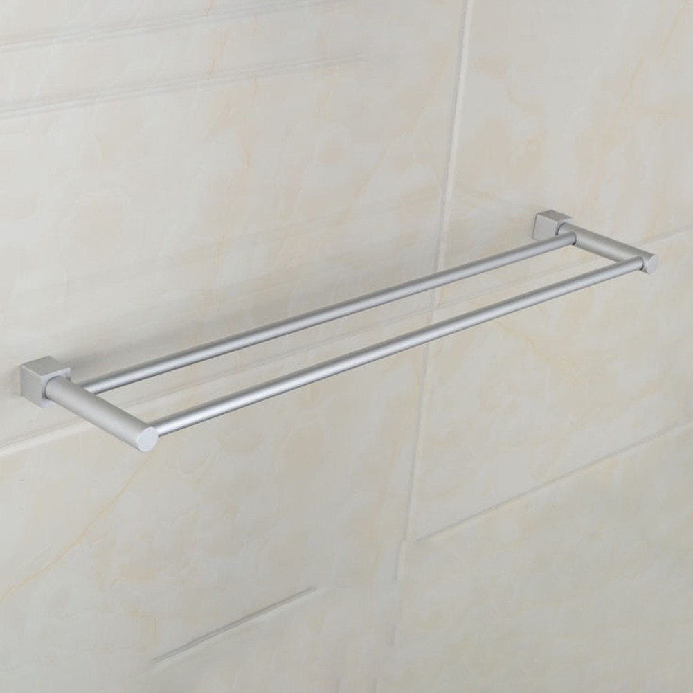 Towel Rail Rack Simple Style Towel Rack Holder Wall Mounted Space Aluminum