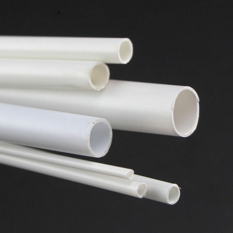 5pcs Styrene ABS Plastic Round Pipe Tube Hollow Tube Architectural Constructions Models OD 2/2.5/3/4/5/6/8/10mm X Length 250mm