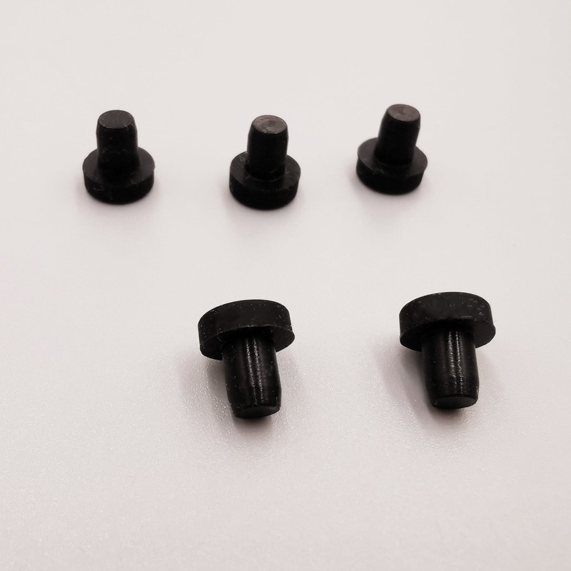 Black White Silicone Rubber Hole Plugs 2.7mm-14mm T Taipei Round Solid Hole Caps High Temperature Seal Stopper Dust Plug