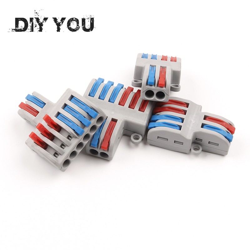 5/10pcs/lot SPL-42/62 Mini Quick Wire Connector Universal Wiring Cable Connector Push In Connector Terminal Block DIY You