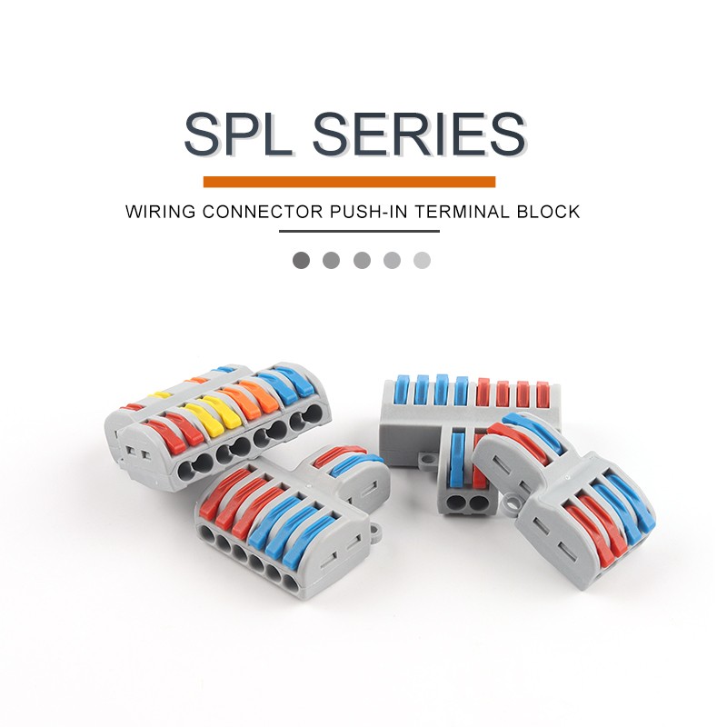 SPL Fast Wire Splitter 42/62/82/84 Wire Interconnect Connector Compact Push-In Connector Terminal Block With Operating Lever