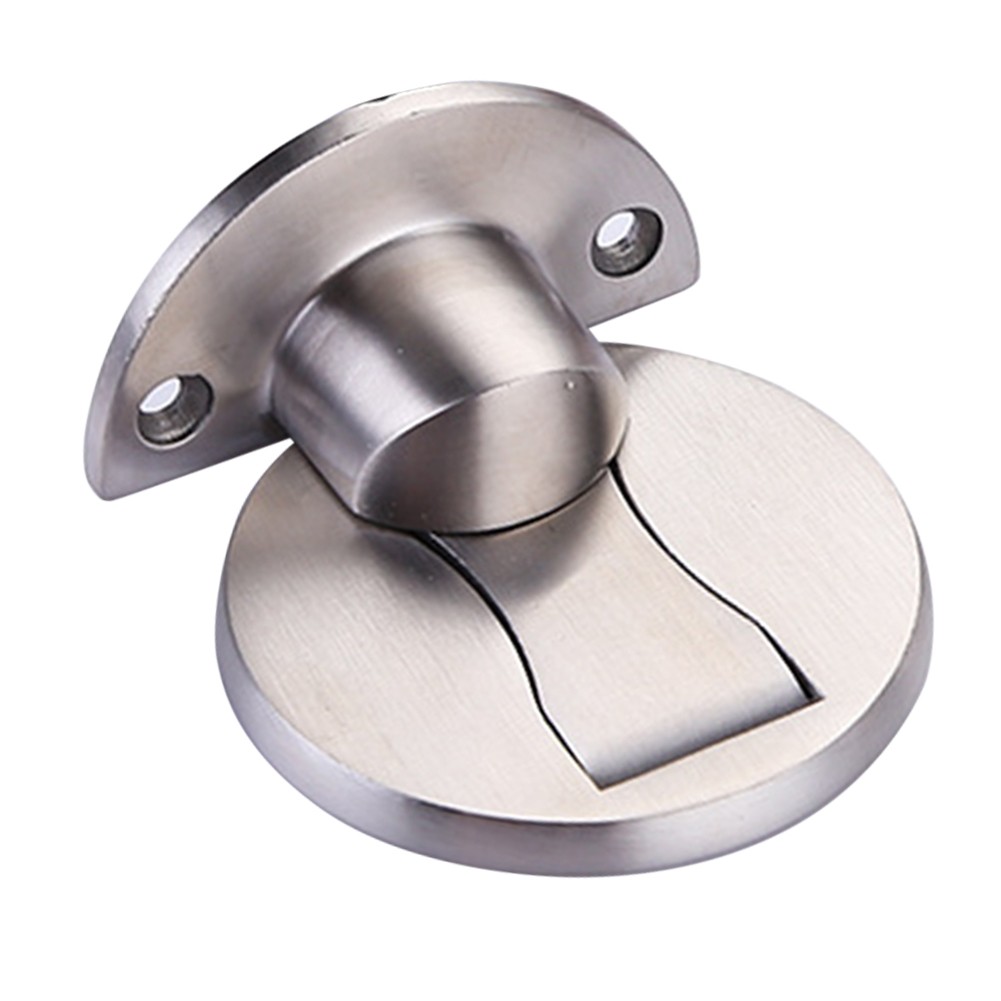 Magnetic Home Toilet Powerful Punch Free Door Stopper Holder Practical Hardware Furniture Stainless Steel