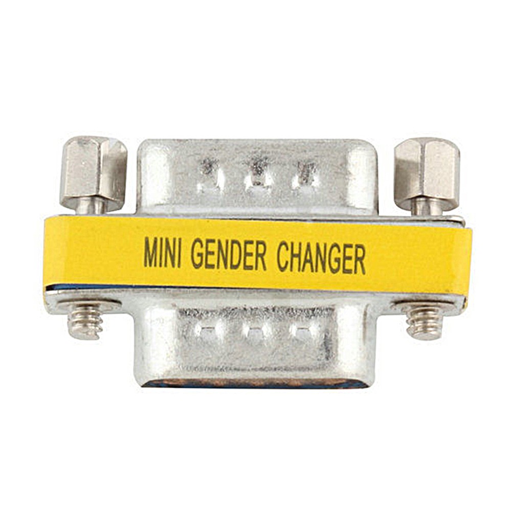 Interface Office Replacement Parts Male Gender Changer Mini Coupler Practical Portable 9 Pin Home Serial Cable Adapter