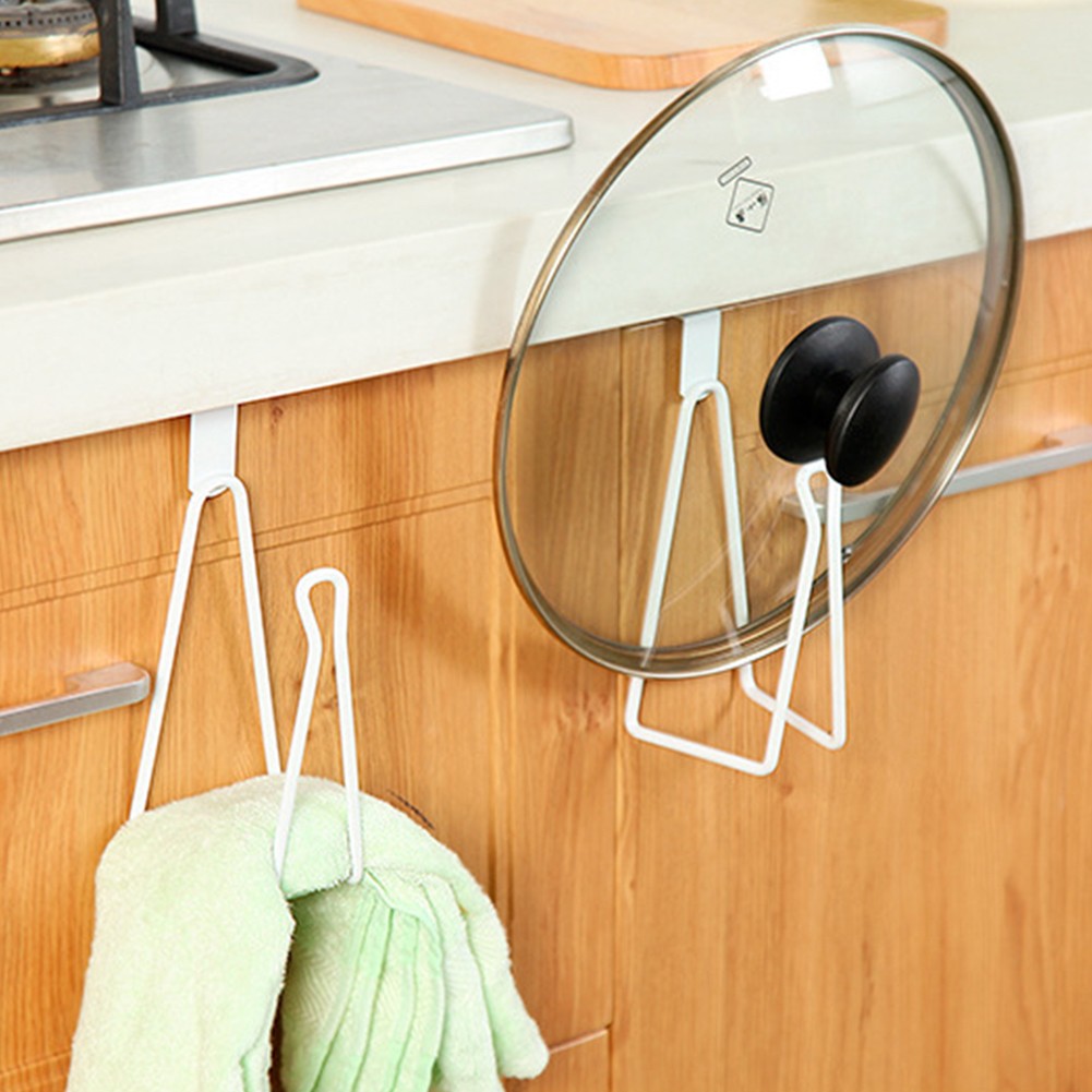 Home Storage Kitchen Roll Toilet Wall Mount Iron Accessories Bathroom Door Back Desktop Paper Holder