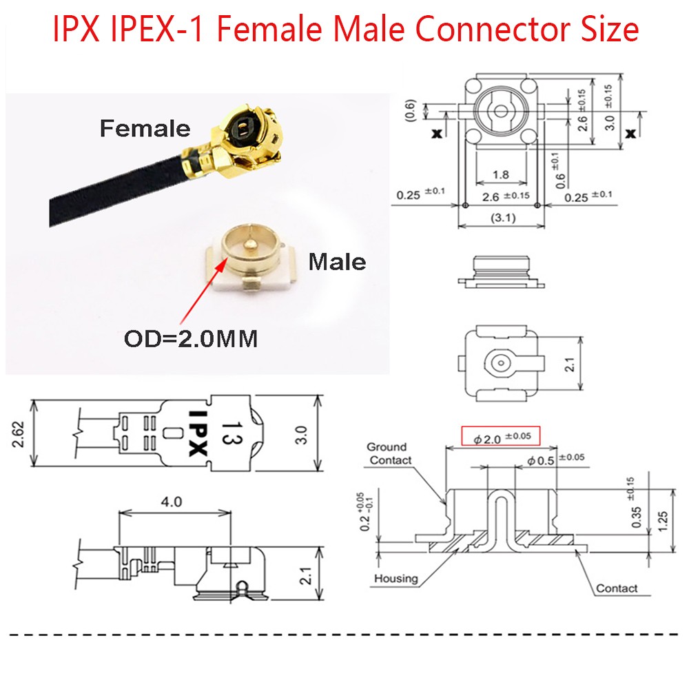 10pcs SMA Female to U.FL IPX Sockets Jack Connectors Adapter RG178/1.13mm Cable SMA Female Pigtail Jumper for WiFi Router GPS AP