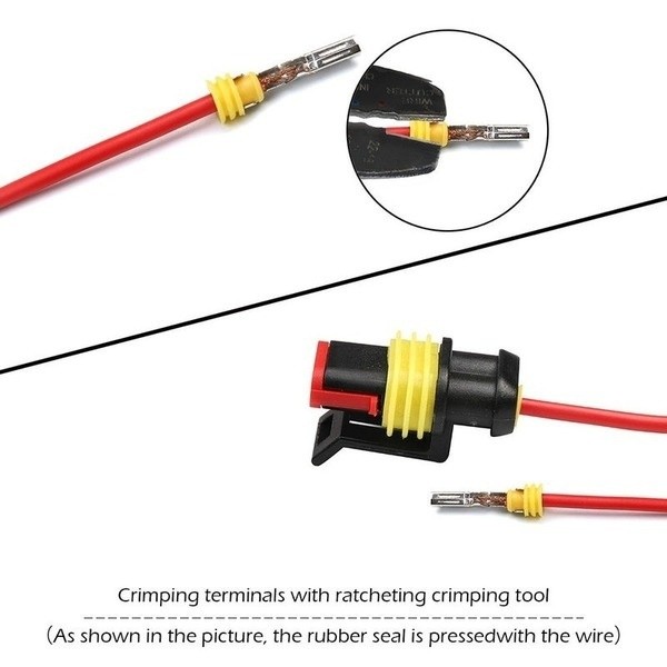 240/352/708pcs Waterproof 1/2/3/4/5/6 Pin Road Auto Car Sealed 12A IP68 Electrical Auto Plug Terminals Truck Wire Connector