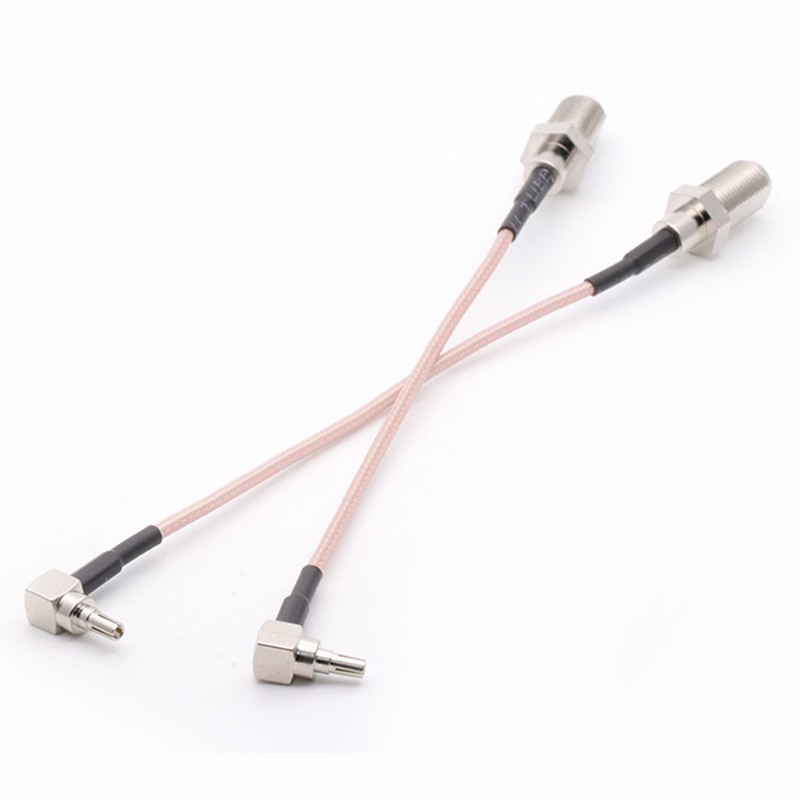 10pcs 5cm/15cm/30cm/50cm RG316 Coaxial Cable Pigtail F Female to CRC9 Male Right Angle Cable F Female Switch Cable Adapter