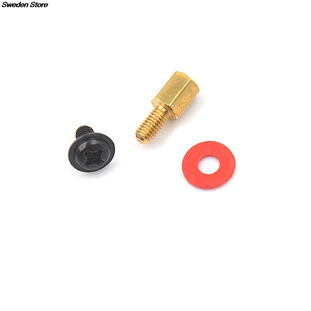 High Quality 10pcs 6.5mm 6-32-M3 Golden Computer Motherboard Riser Silver Screws Washers Red