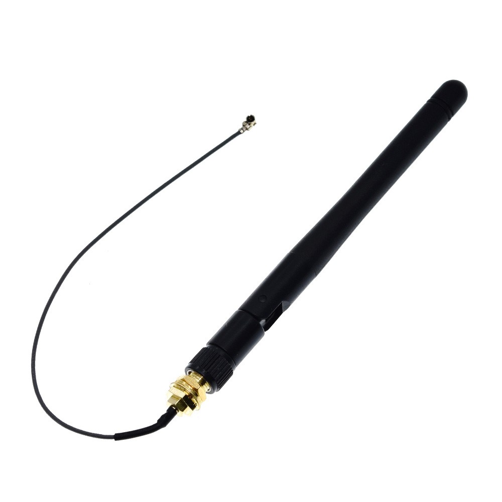 10pcs 2.4GHz 3dBi WiFi 2.4G antenna folded bluetooth wifi zigbee antenna + 10pcs SMA F to IPEX U.FL IPX feeder line