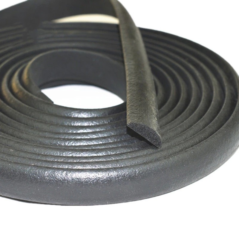 2M Self Adhesive Sponge Seal Strip EPDM Rubber Black Foam Anti-collision Seal Gasket cabinet door waterproof dust soundproof