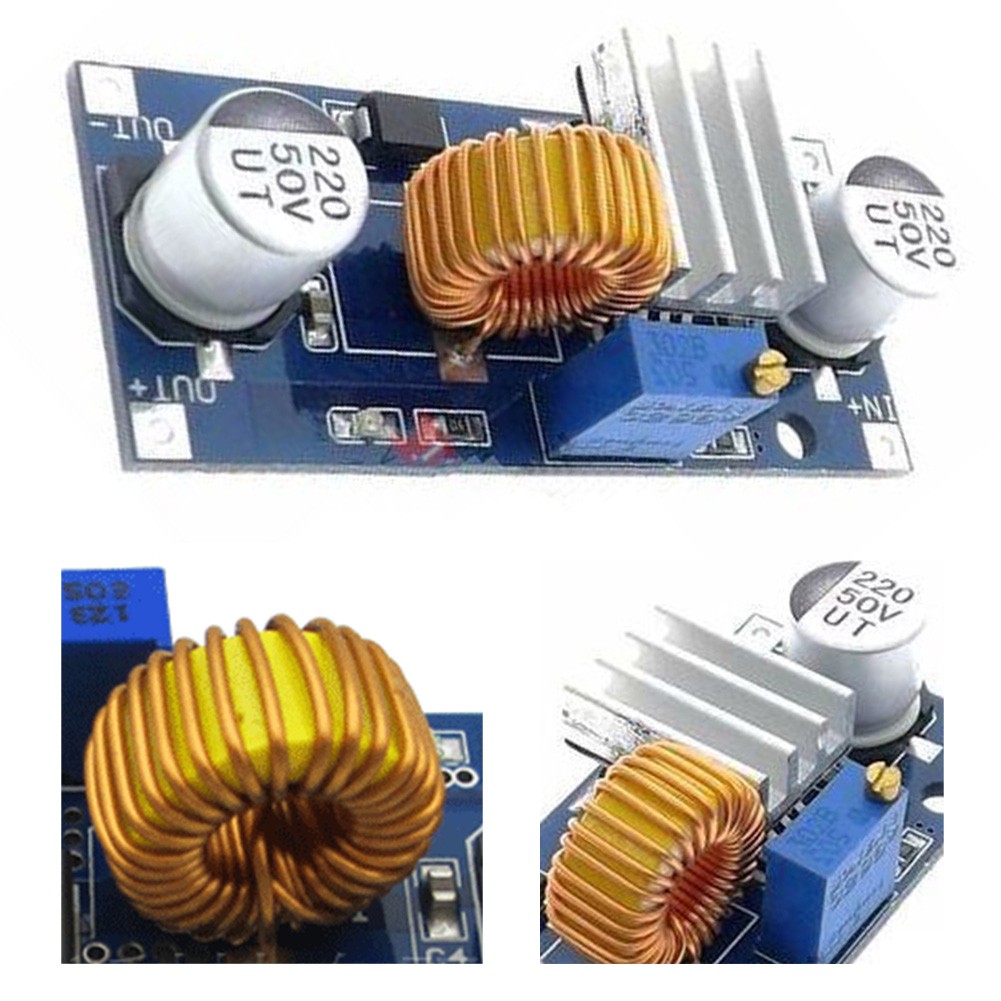 5A XL4015 DC-DC Convert Power Supply Component 75W Adjustable 4-38V Multi Use Durable Accessories Step Down Module