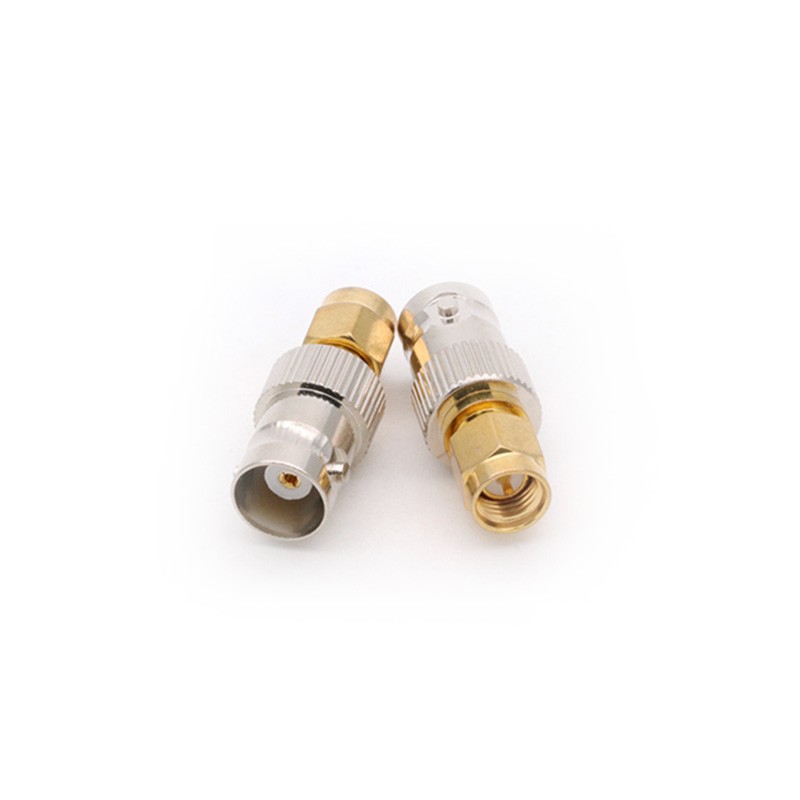 BNC Female Jack to SMA Male Plug Connector 12/50/100pcs RF Coax Coaxial Radio Antenna Converter Adapter