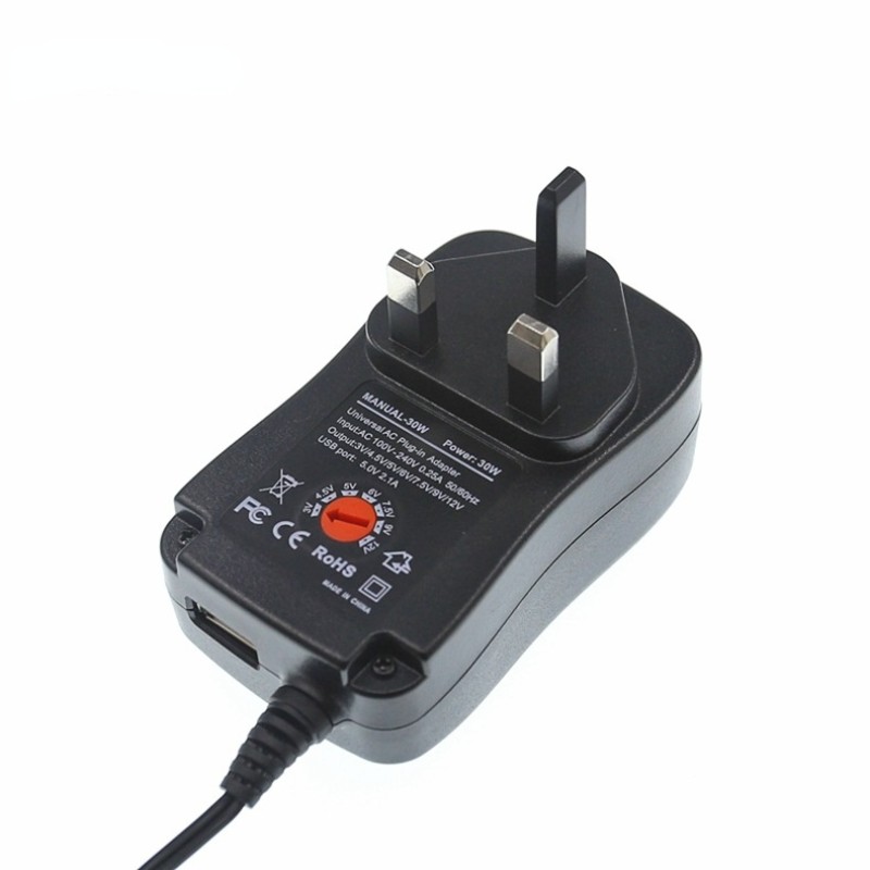 AC 110-240V DC 5V 6V 8V 9V 10V 12V 2A Universal Power Adapter Supply Charger adaptor EU US AU UK Adjustable power adapter