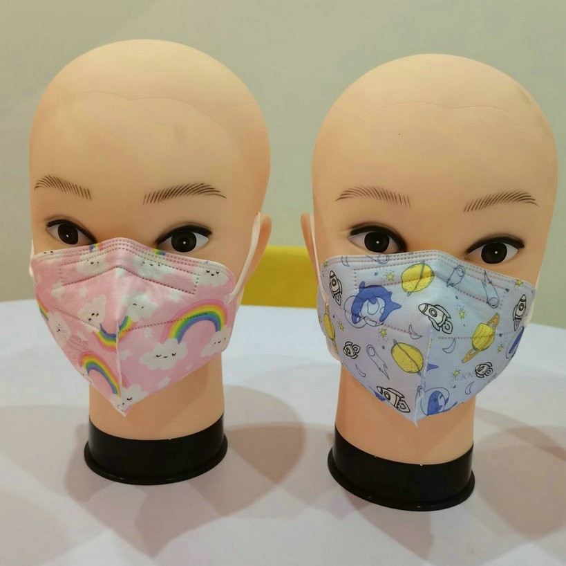 FFP2 KN95 Kids Mask Cartoon Kids 3-8 8-15 Years 5 Layers Mask Boys Girls Face Mask CE Safety Protector