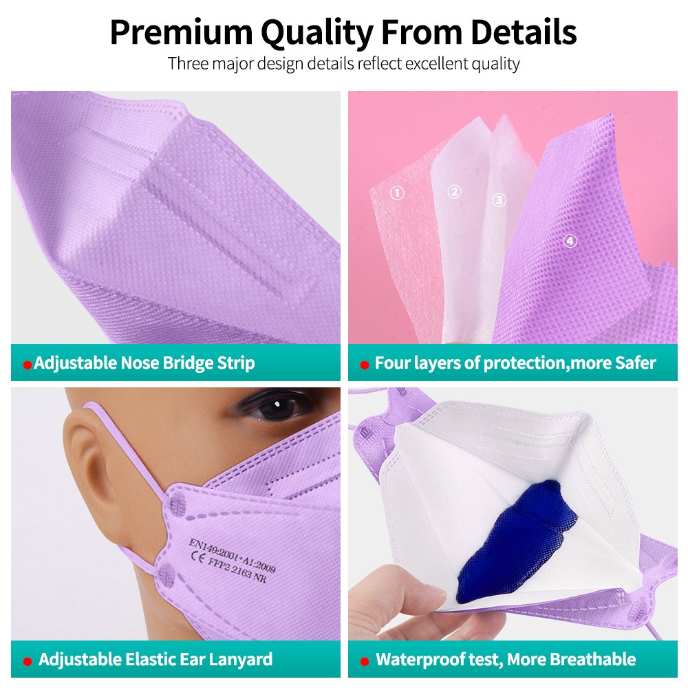 10-100pcs mascarillas fpp2 mask ffp2 mask approved fish healthy breathing filter face mask kn95 mascarilla fpp2 homology ada