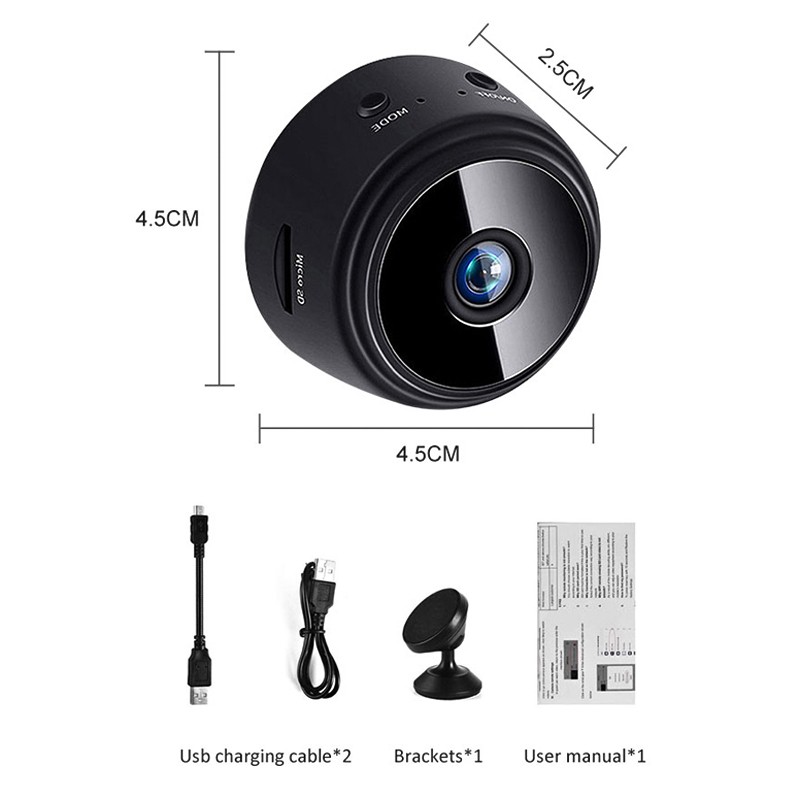 A9 Mini IP WiFi Wireless Camera Home Baby Monitor 1080P HD Night Version Micro Voice Recorder Security Monitor Camera