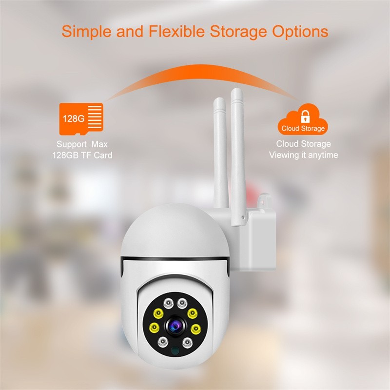 New 300W Surveillance Camera WiFi Night Vision Full Color Automatic Human Tracking CCTV Video Security Protection Surveillance Camera