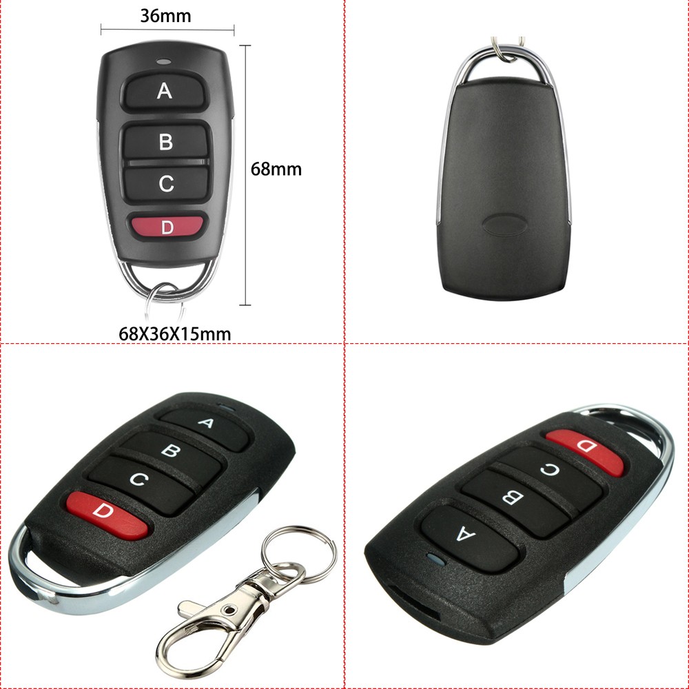 Hormann HSE HSM RSM 433mhz Remote Control Duplicator Copy Fixed Code Garage Gate Remote Control