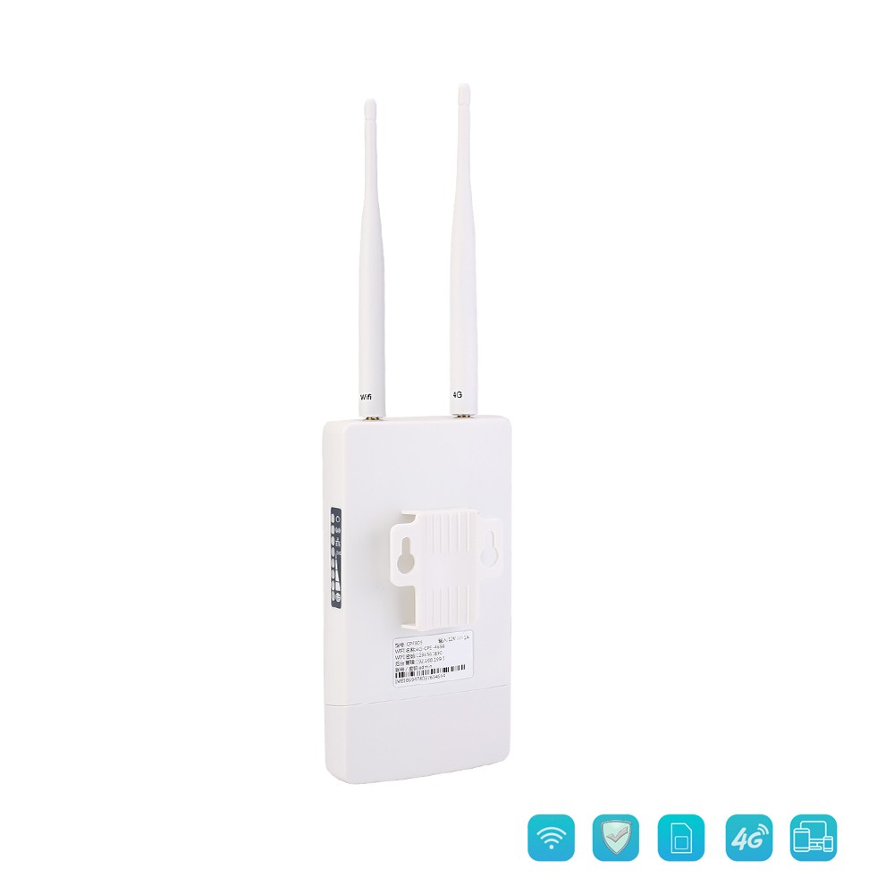 2.4G Outdoor Wifi Router 18650 Solar Battery GSM Sim Card 5V 12V 4G Router for Solar IP Camera Wifi Home Security System