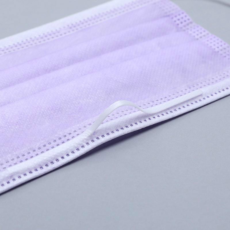 Disposable Mouth Mask 10-200pcs Purple Face Mask Anti-Dust 3 Ply Safety Protection Film Mascarillas Breathable Fashion Facemask