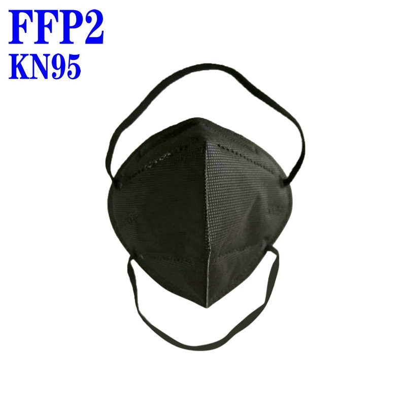 CE Mascarias Headband FFP2 Mask KN95 Black White 5 Layers Face Mask KN95 Mouth Filter Respirator Mask Adults