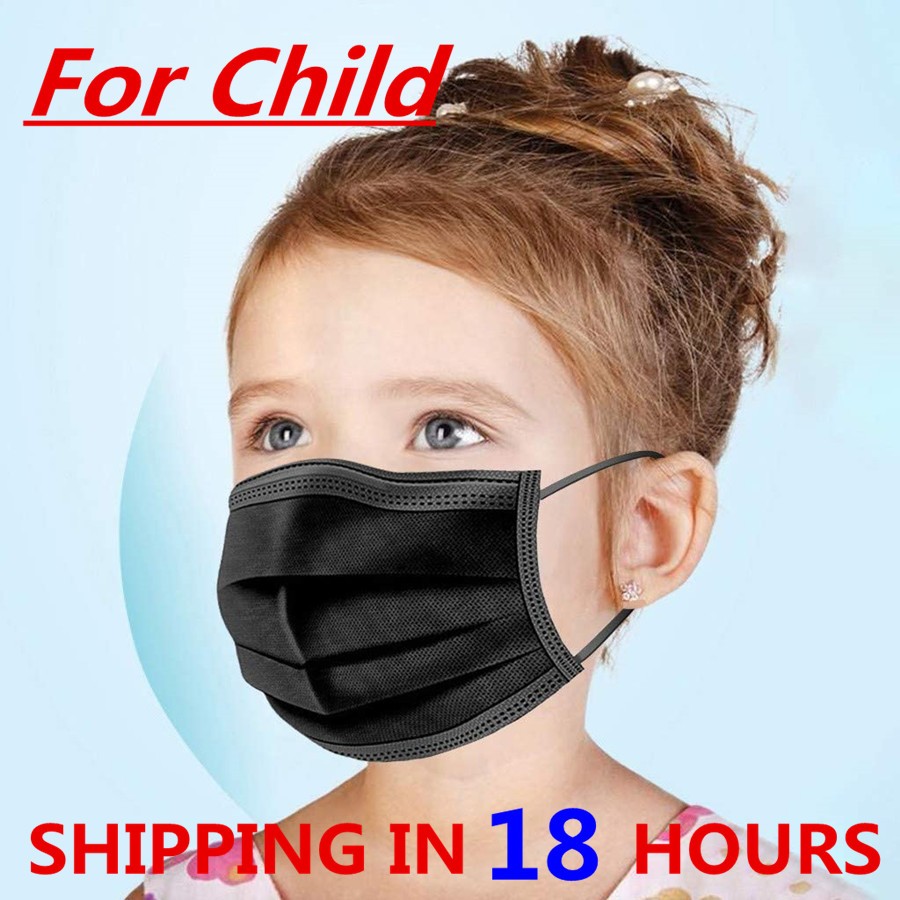 Disposable Children's Colorful Face Masks Child Birthday Mask 3 Layer Nonwoven Protective Mouth Mask Kids mascarillas niños