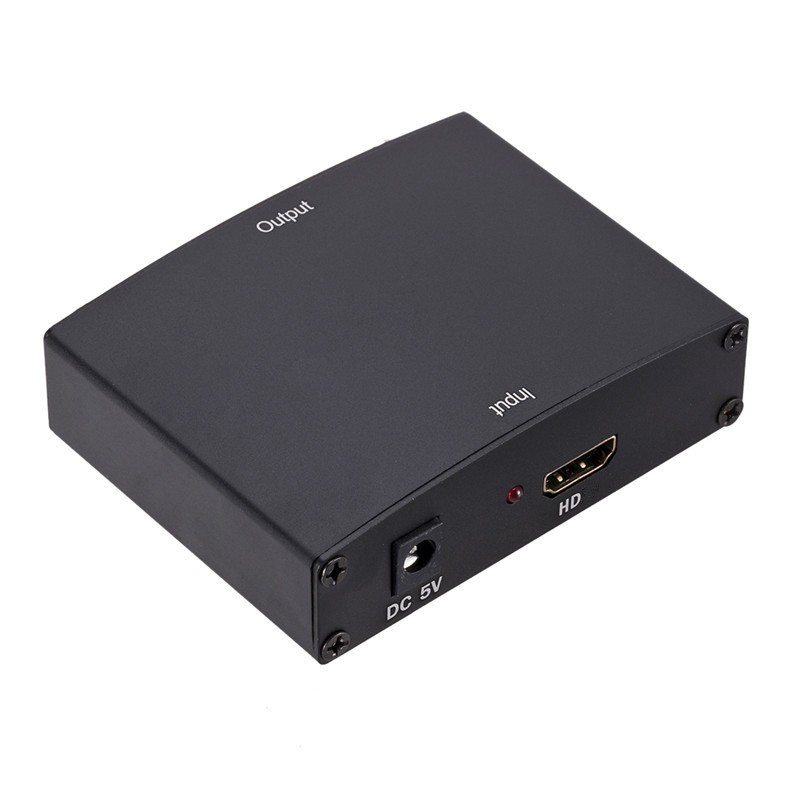 HDMI-متوافق مع RGB مكون محول 1080P HD 5 RCA YPbPr فيديو R/L محول صوت محول للتلفزيون الكمبيوتر مع الاتحاد الأوروبي الولايات المتحدة التوصيل