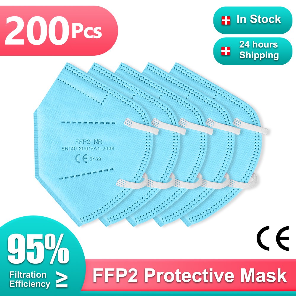 CE FFP2 Mask KN95 Mascarillas FPP2 Approved Adult Mask Black Mask 5 Layers Protective Face Mask Mascarillas ffp2masque FFP3