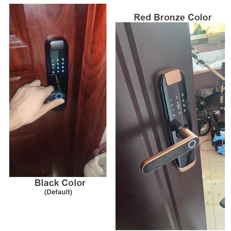 AISUO Tuya WiFi mobile phone unlock fingerprint magnetic card password normally unlock mode timer password smart door lock