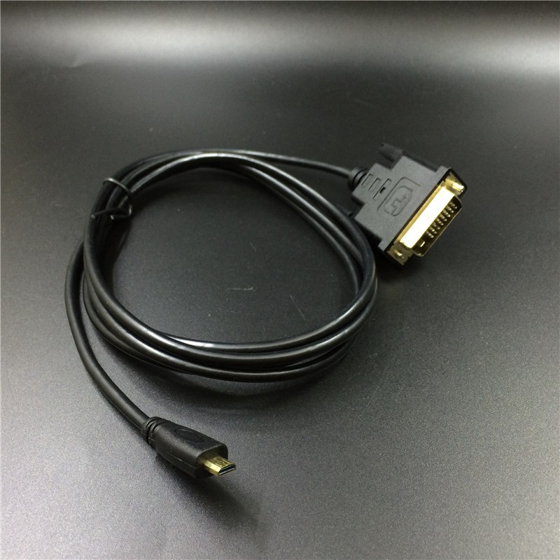 High Speed ​​HDMI Compatible Cable Micro HD to DVI DVI-D 24+1Pin 3D 1080p Cable Adapter for LCD DVD HDTV XBOX PS3 1m 3ft 1.8m 6ft