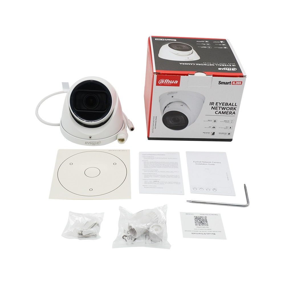 Original Dahua IPC-HDW2831T-ZS 8MP 4K 5X Zoom Vari Focal Poe SD Card Slot H.265+40M IR IVS IP67 Starlight Eyeball IP Camera