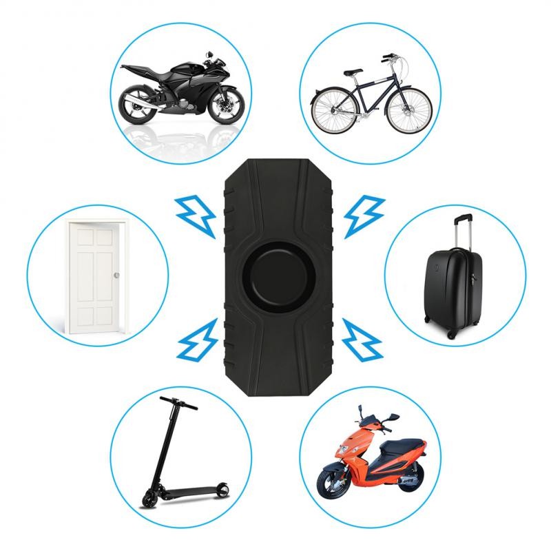 Wireless Motorcycle Bicycle Alarm Waterproof Security Anti-lost Wireless Remote Control Vibration Alarm Detector 2022 NEW