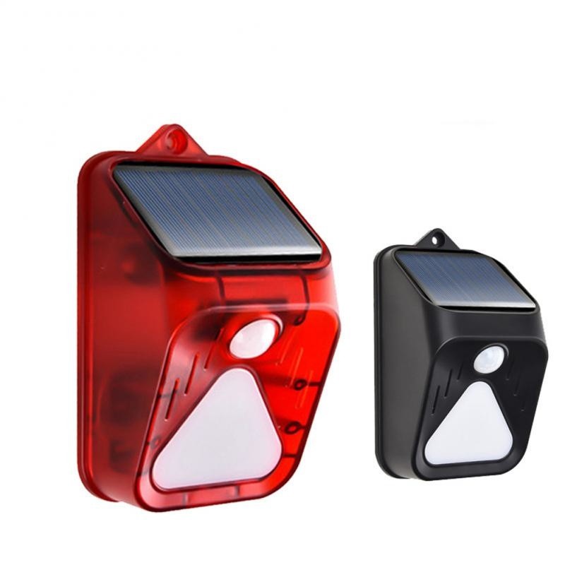 Solar LED human body induction lamp, waterproof outdoor patio pet automatic identification smart warning