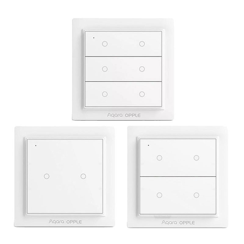 2022 2020 Original Aqara Opple Wireless Smart Switch International Version ZigBee 3.0 Work with Mijia App Apple HomeKit Wall