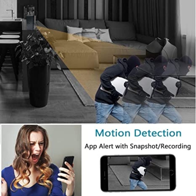 1080P Full HD Mini Camera WiFi Router Camera Night Vision Motion Detection Home Security Multifunctional Camera Router Cam