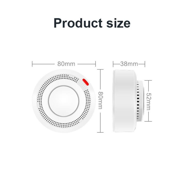 زيجبي مستقل الدخان كاشف حساس جهاز إنذار حرائق نظام الحماية المنزلي رجال الاطفاء تويا واي فاي الدخان إنذار الحماية من الحرائق