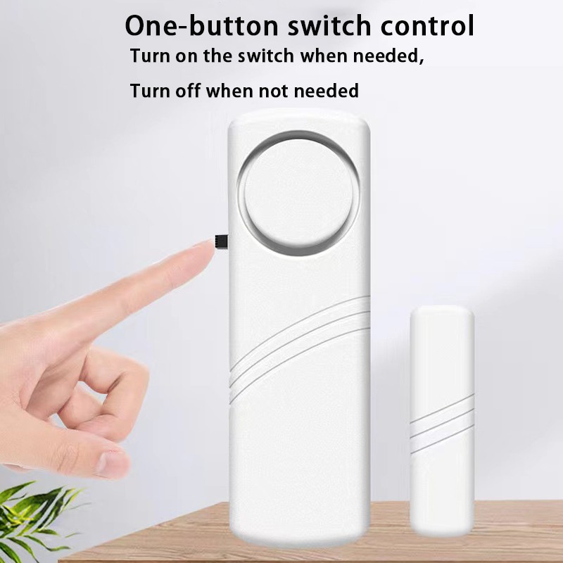 Smart Home Door Switch Magnetic Sensor Window Detector Compatible with Alexa Tuya APP Remote Control and Alerts