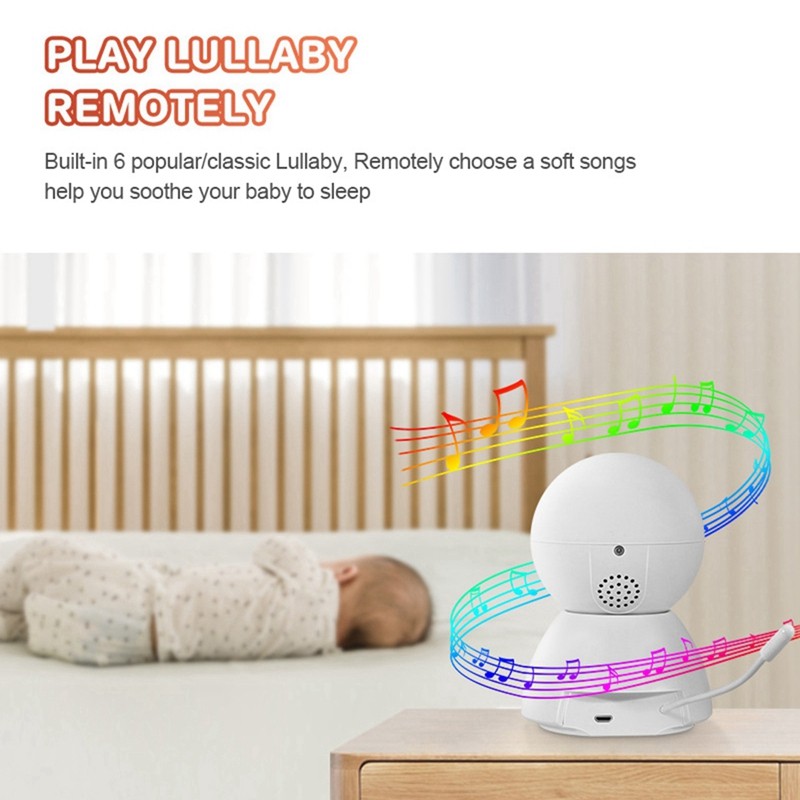 New PTZ Camera Baby Monitor WiFi IP Camera Indoor Night Vision Motion Detection Sound Detection Smart Home Security Cameras